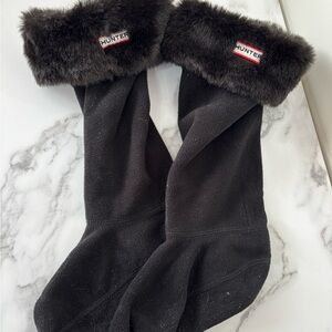 Hunter Original Sheepy Fleece Cuff Tall Boot Socks - Women's size 7.5